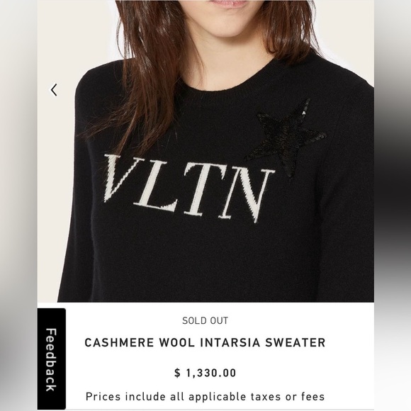 Valentino VLTN cashmere sweater - Picture 5 of 5